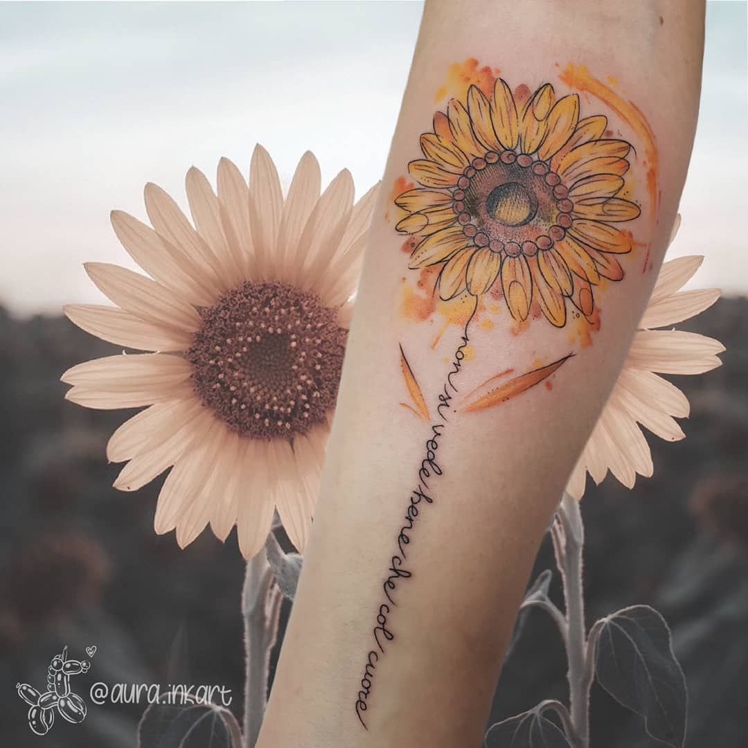 60 Sunflower Tattoo Ideas  nenuno creative