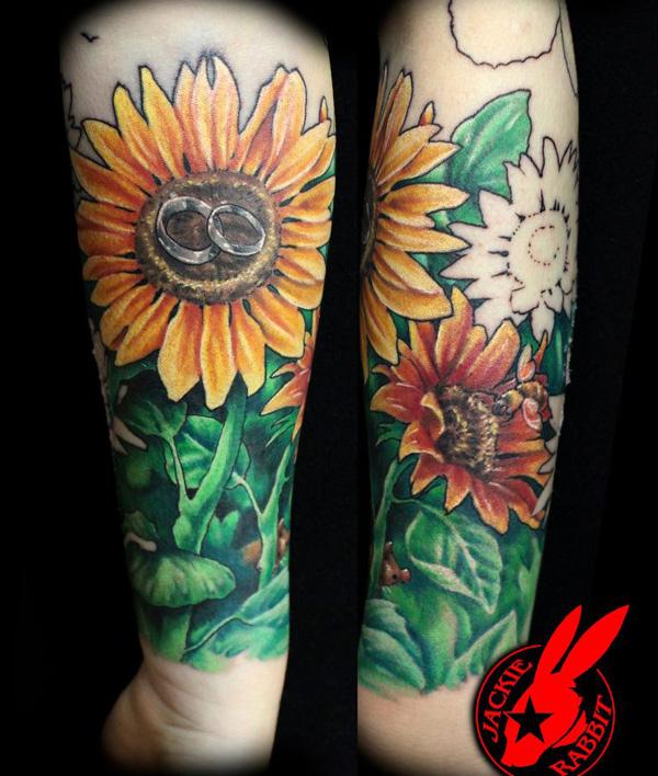 52 Small Sunflower Tattoo Ideas and Images