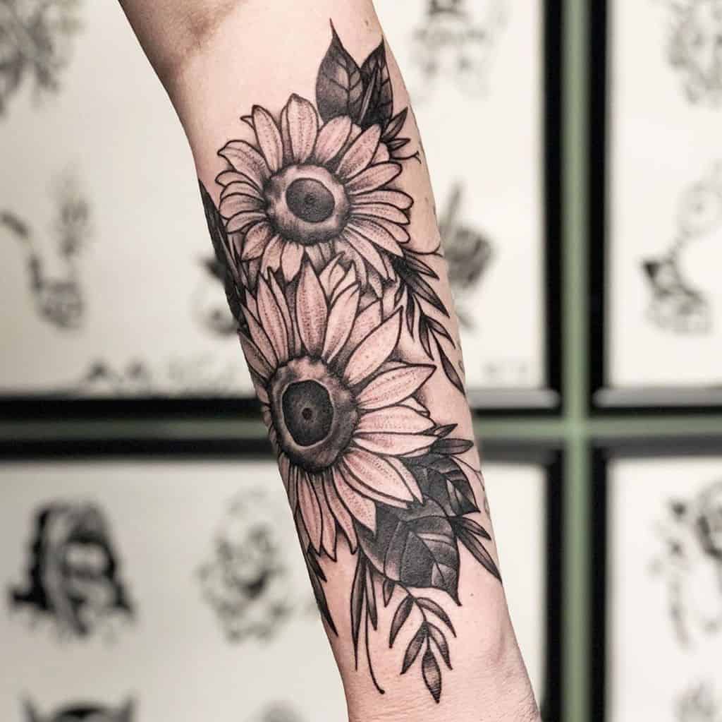 Celebrate the Beauty of Nature with these Inspirational Sunflower Tattoos   KickAss Things  Sunflower tattoos Small inspirational tattoos Tattoos