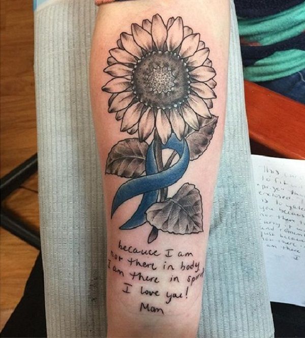 Sunflower  quote from Harold and Maude Done by Jacqueline at Soma Tiger  Tattoo in Toronto  rtattoos