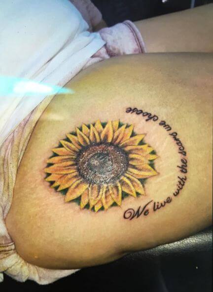 230 Best Sunflower Tattoo Designs With Meaning 2023  TattoosBoyGirl