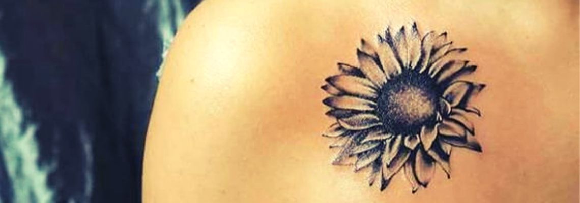 Top more than 80 sunflower back tattoo  thtantai2