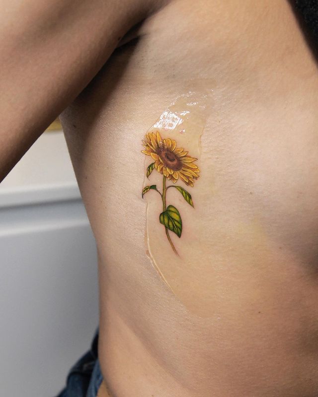 36 Small Sunflower Tattoos Meanings Designs and Ideas  neartattoos