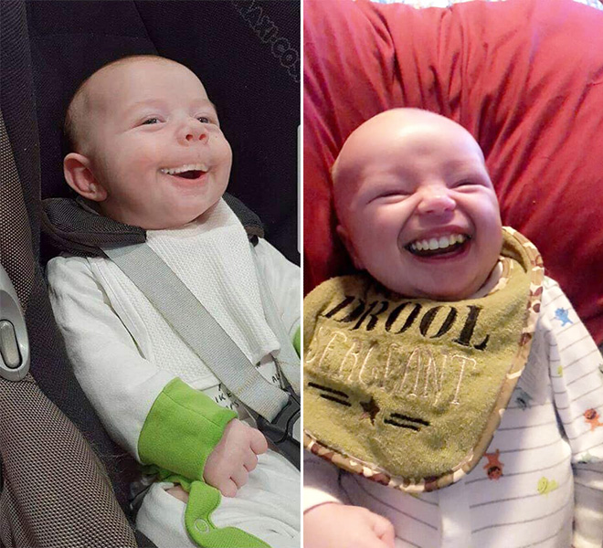 Babies with adult teeth look terrifying.