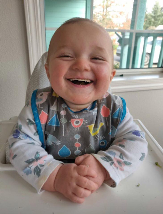 Babies with adult teeth look terrifying.