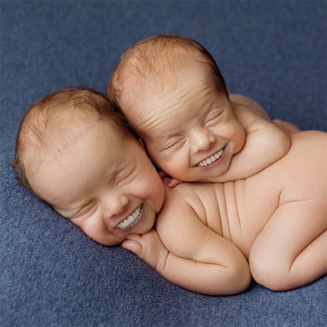 Babies with adult teeth look terrifying.