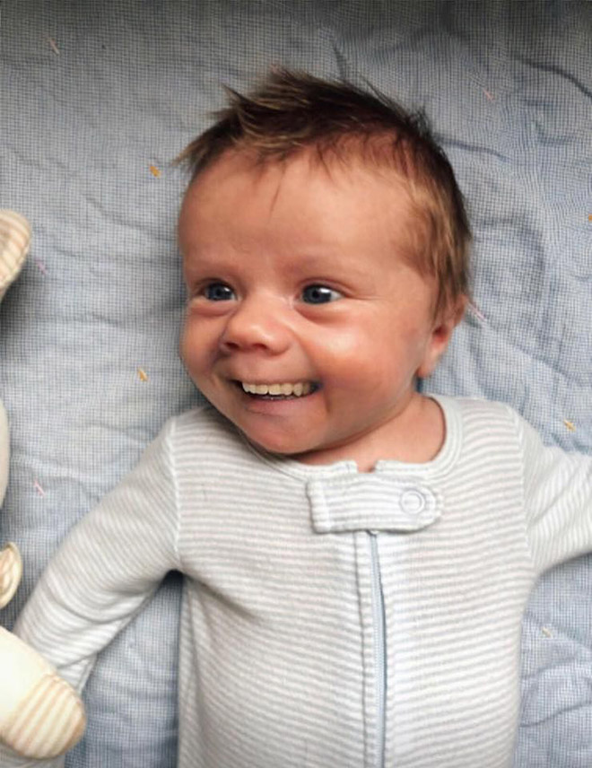 Babies with adult teeth look terrifying.