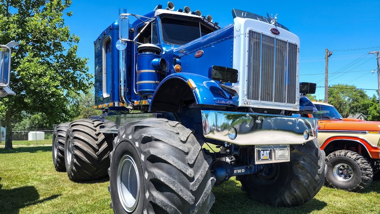 lamtac close up of abfi super monster truck selling king of the road peterbilt revived in 6524162fc797d Close-up Of Abfi - 1986 Suρer MonsTer Truck SeƖlιng "kιng Of The Road" Peteɾbilt 6×6 Revived In 2022